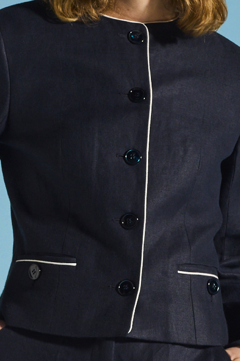 ITALIAN LINEN JACKET FIONA - JACKETS - SCAPA FASHION - SCAPA OFFICIAL