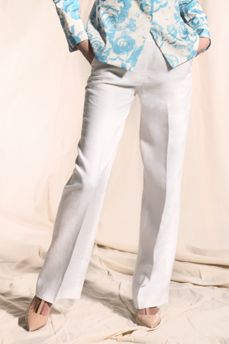 NAVY NEW COOL WOOL TROUSER JENNICE - TROUSERS - SCAPA FASHION - SCAPA OFFICIAL