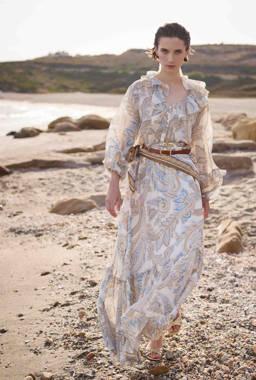 SCAPA - SKIRT - VALENTIN - SILK COTTON PAISLEY MAXI