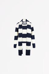 SCAPA FLOW - KNIT SCARF - ICE - STRIPED