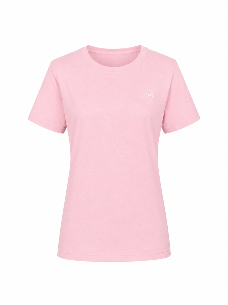 SHORT SLEEVE COTTON T-SHIRT GISELLE- LIGHT PINK