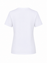 SHORT SLEEVE COTTON T-SHIRT GISELLE - WHITE