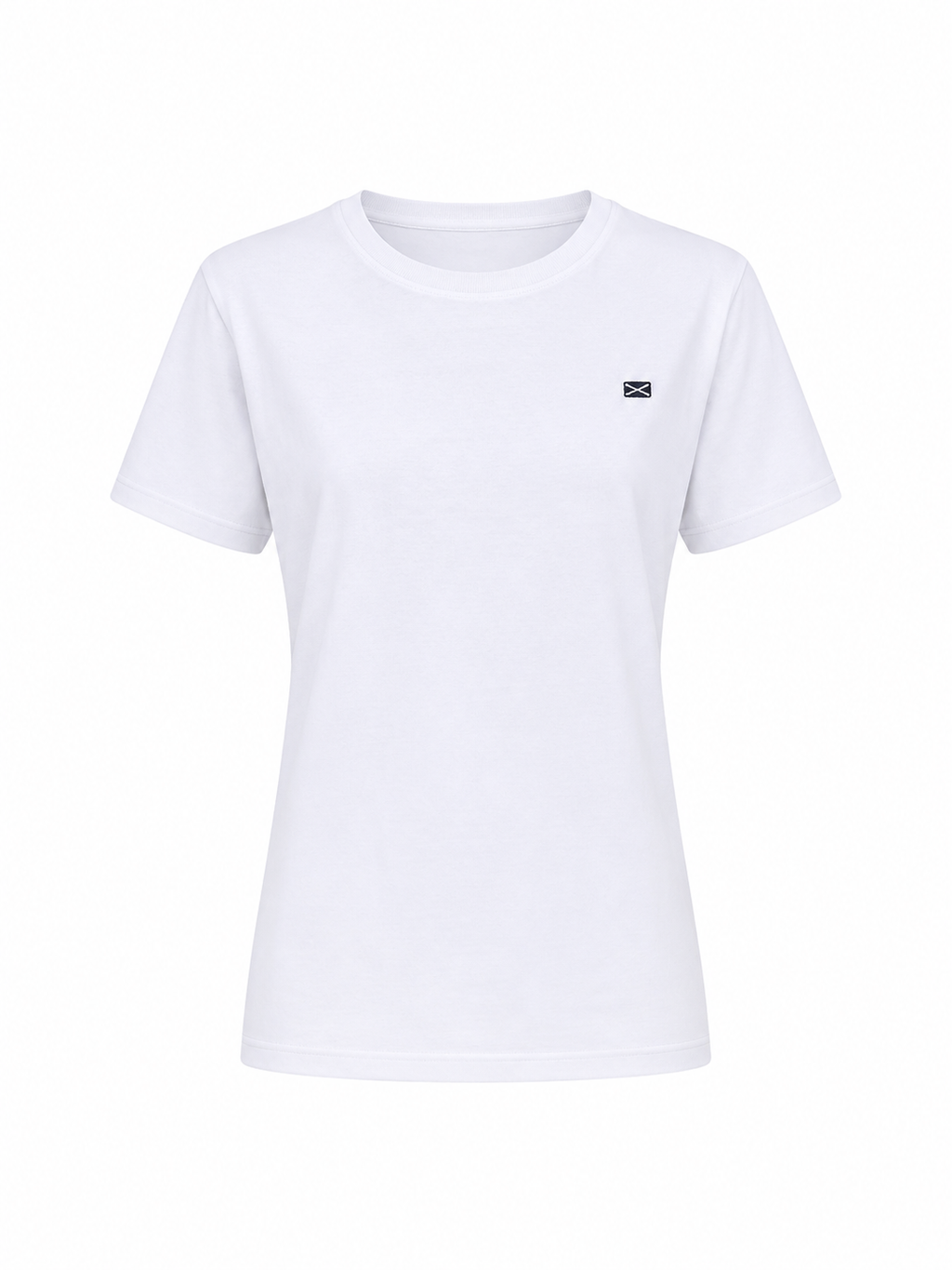 SHORT SLEEVE COTTON T-SHIRT GISELLE - WHITE