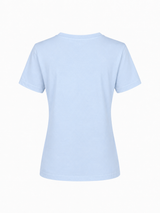 COTTON V-NECK T-SHIRT GITTE - NAVY/LILAC/LIGHT BLUE/LIGHT PINK/BLUE/SOFT RED