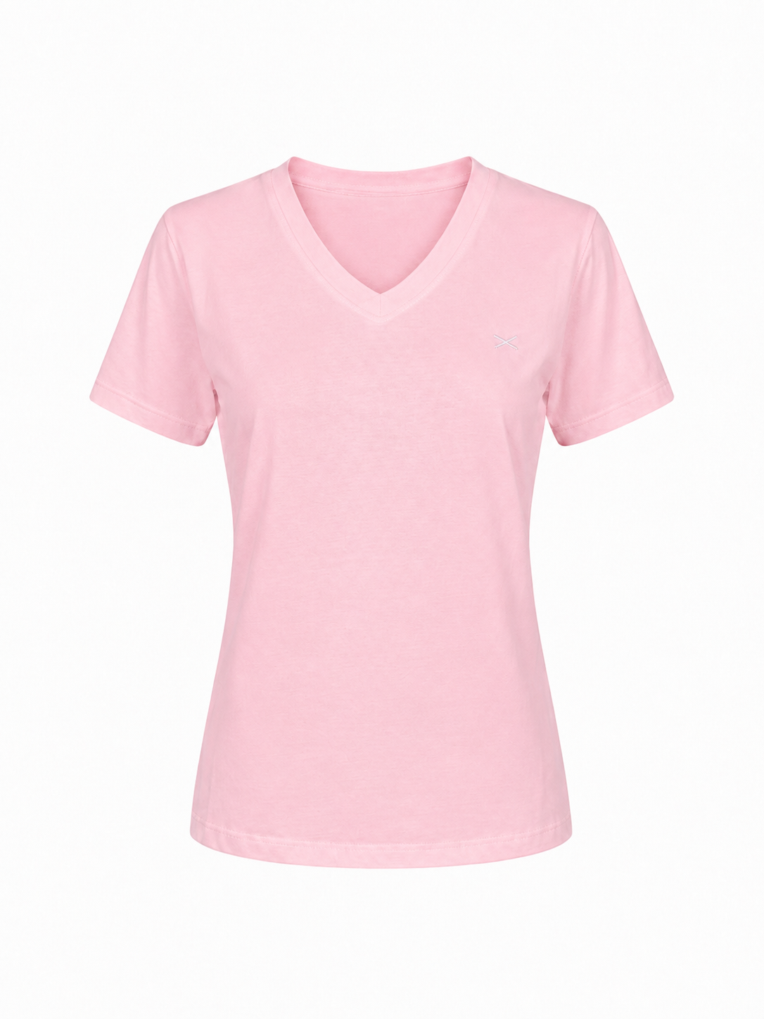 COTTON V-NECK T-SHIRT GITTE - NAVY/LILAC/LIGHT BLUE/LIGHT PINK/BLUE/SOFT RED - SHIRTS - SCAPA FASHION - SCAPA OFFICIAL