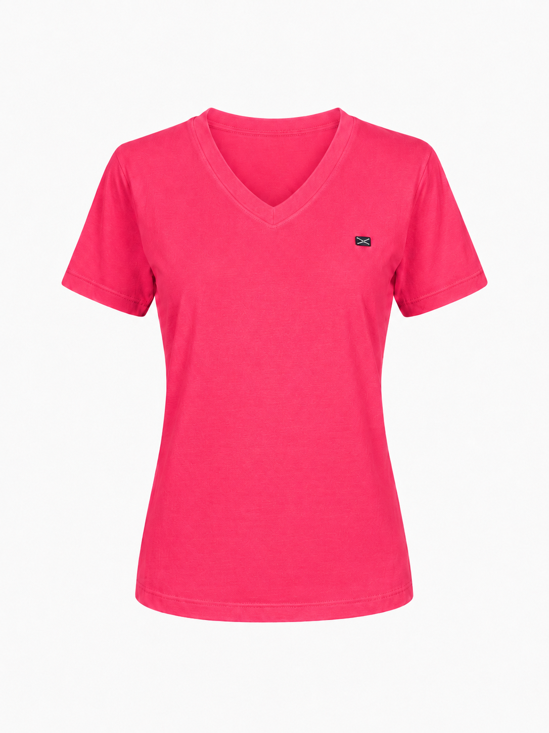 COTTON V-NECK T-SHIRT GITTE - NAVY/LILAC/LIGHT BLUE/LIGHT PINK/BLUE/SOFT RED - SHIRTS - SCAPA FASHION - SCAPA OFFICIAL