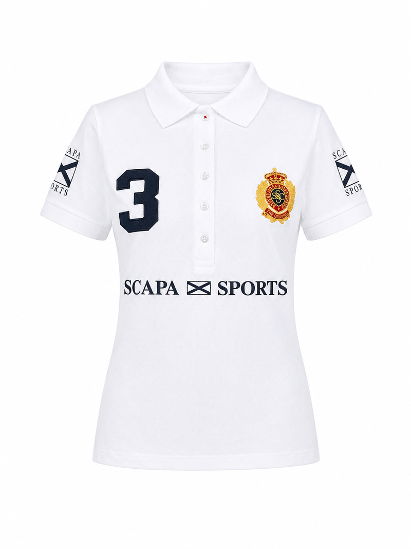 LADIES POLO SHIRT ICON - WHITE