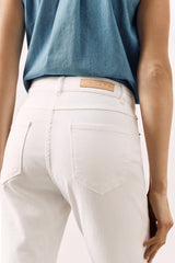 CROPPED JEANS MOUDA - WHITE - TROUSERS - SCAPA FASHION - SCAPA OFFICIAL