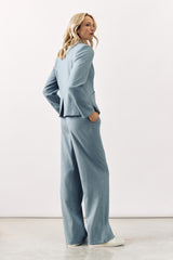 TAILORED PINSTRIPE BLAZER  BOSTON - DENIM BLUE - JACKETS - SCAPA FASHION - SCAPA OFFICIAL