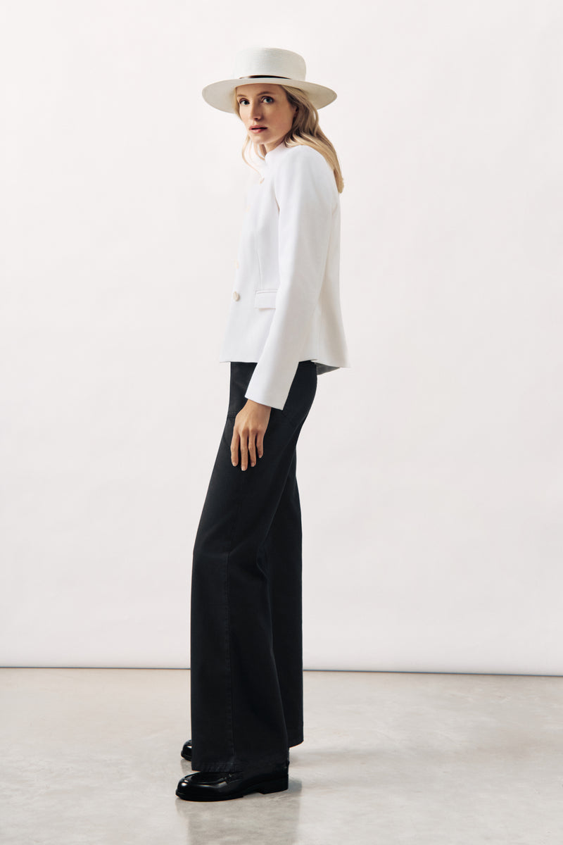 COMFORT STRETCH JACKET BEIRUT - OFF WHITE AND LIGHT BLUE - JACKETS - SCAPA FASHION - SCAPA OFFICIAL