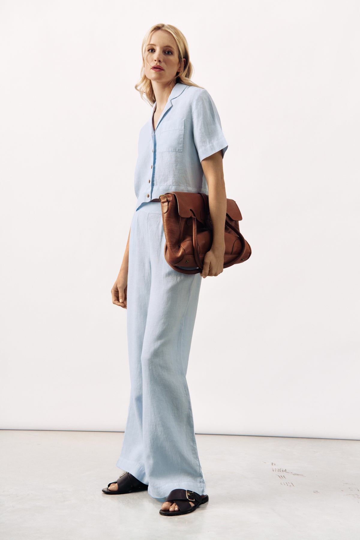 CROPPED LINEN SHIRT SERINA - 5 COLOURS - SHIRTS - SCAPA FASHION - SCAPA OFFICIAL