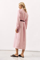 LINEN SHIRT DRESS BRIM - 5 COLOURS (YELLOW MISSING) - DRESSES - SCAPA FASHION - SCAPA OFFICIAL