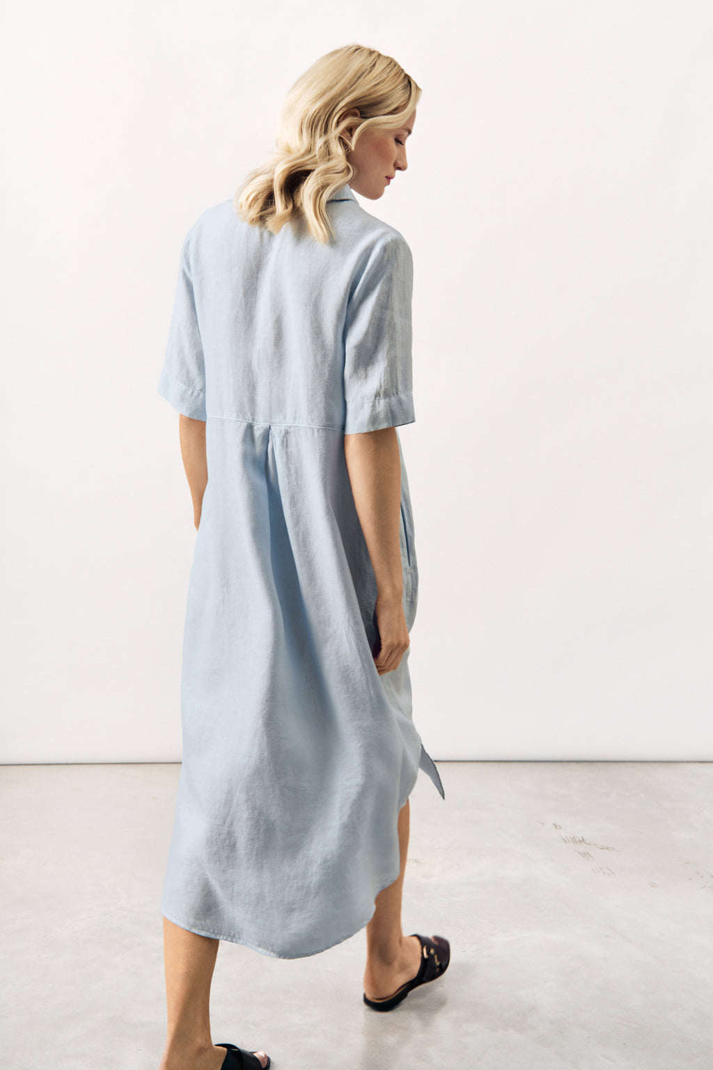 RELAXED LINEN SHIRT MAXI DRESS ARWIN - 7 colours - DRESSES - SCAPA FASHION - SCAPA OFFICIAL