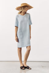 RELAXED V-NECK LINEN DRESS SOPHIAS - 7 colours - DRESSES - SCAPA FASHION - SCAPA OFFICIAL