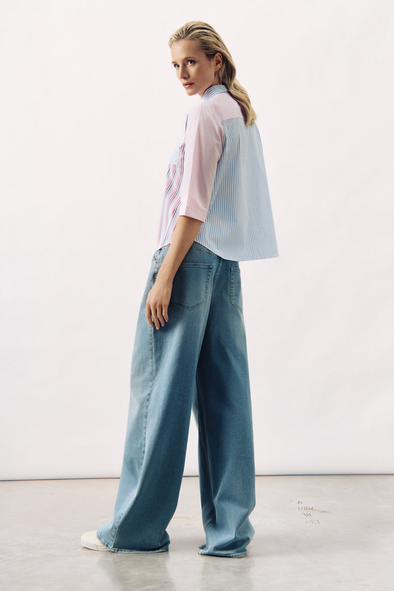 MULTI-STRIPE COLOURED SHIRT TOPANGA - SHIRTS - SCAPA FASHION - SCAPA OFFICIAL