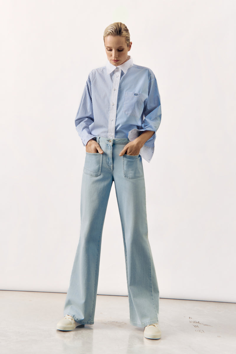 STRIPED COTTON SHIRT IMAN - SHIRTS - SCAPA FASHION - SCAPA OFFICIAL