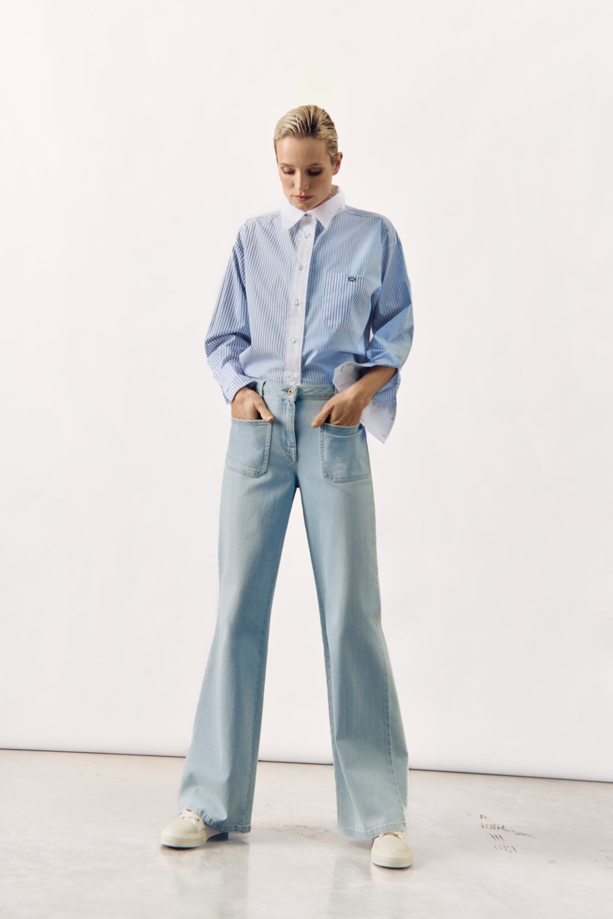TROUSER WINSTER - DARK JEANS BLUE/DENIM BLUE - TROUSERS - SCAPA FASHION - SCAPA OFFICIAL