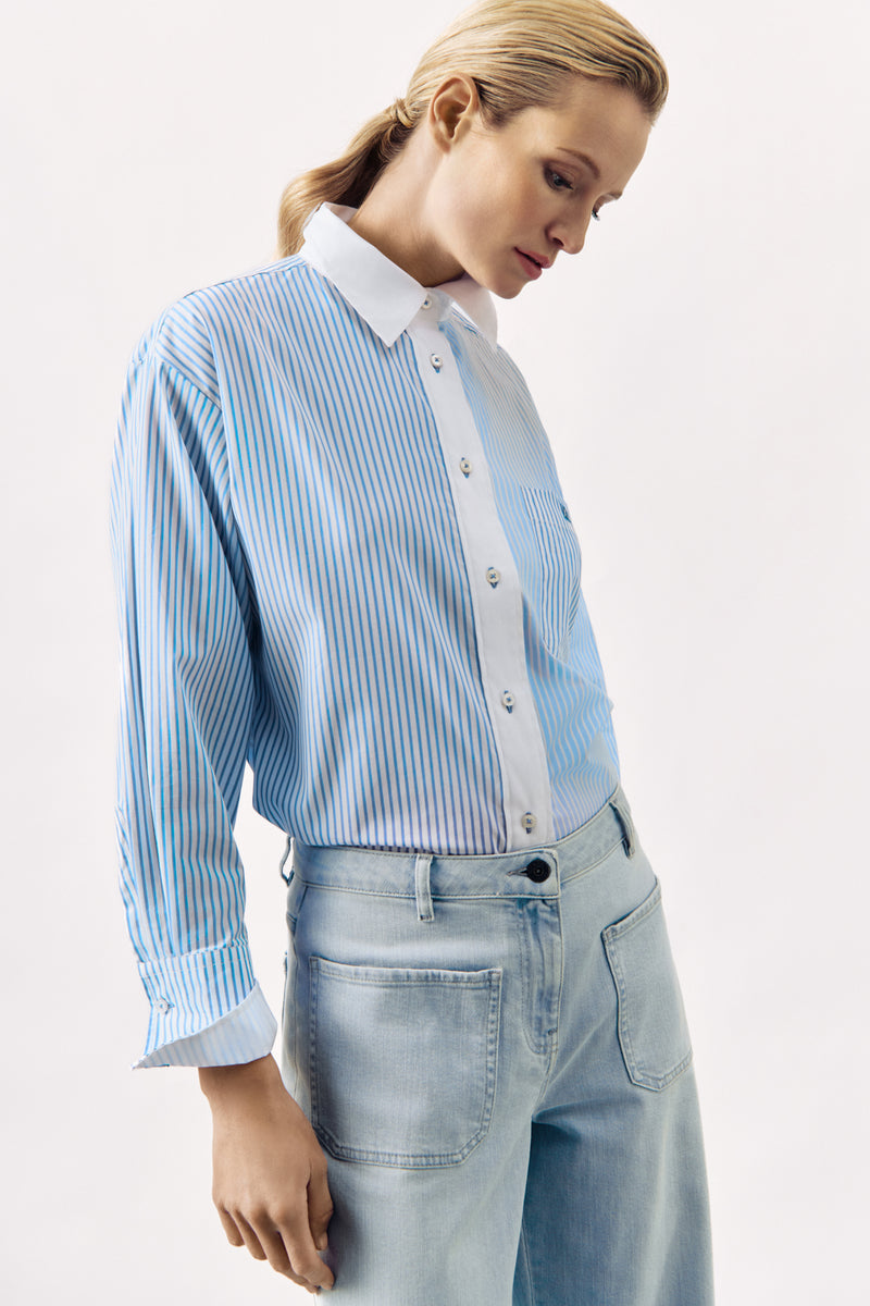 STRIPED COTTON SHIRT IMAN - SHIRTS - SCAPA FASHION - SCAPA OFFICIAL