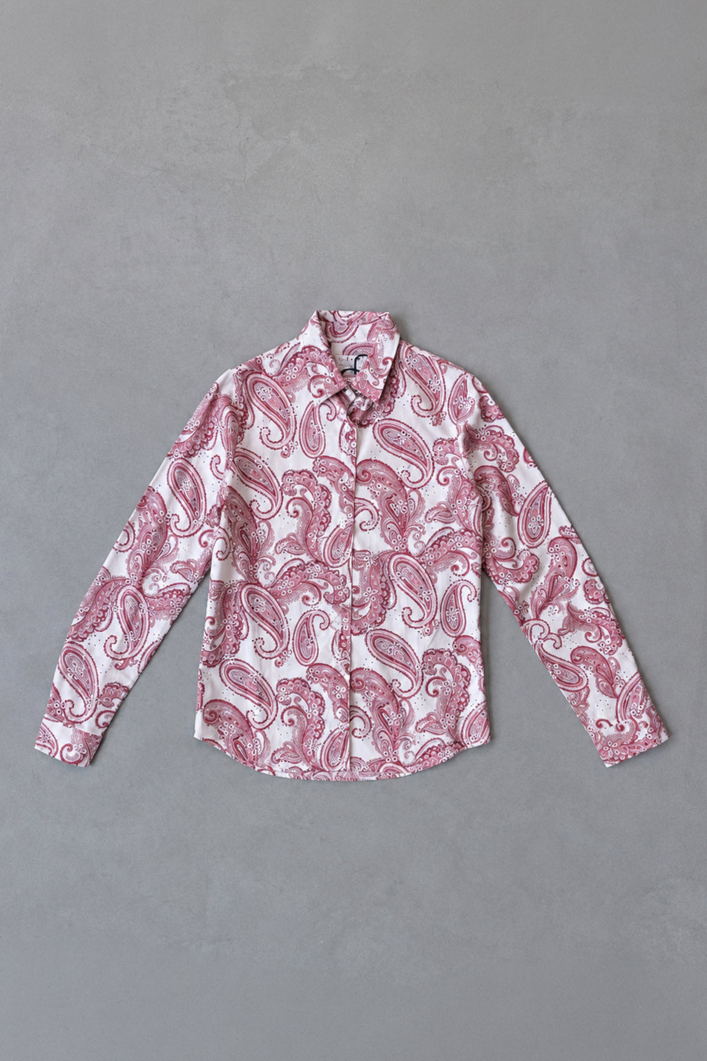 COTTON SHIRT  HELENA - PAISLEY PRINT RED