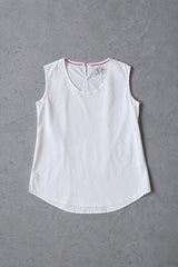 COTTON SHIRT TOP  LOUCILLE - WHITE/BLACK/RED/KHAKI/DARK BEIGE