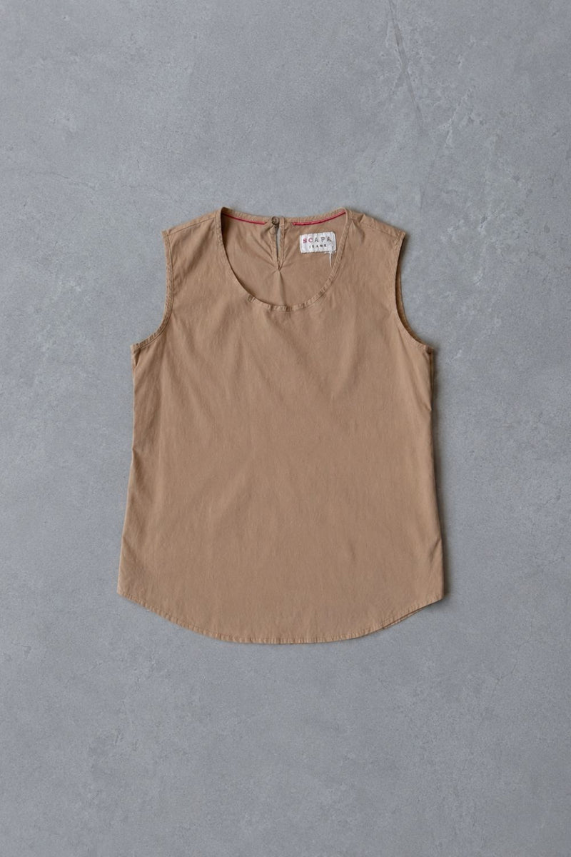 COTTON SHIRT TOP  LOUCILLE - WHITE/BLACK/RED/KHAKI/DARK BEIGE