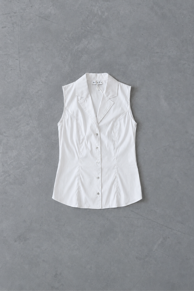 SHIRT TOP YAELLE - WHITE AND LIGHT PINK