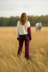 COLORBLOCK ALPACA CABLE-KNIT CARDIGAN FITCH