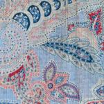 SILK-COTTON PAISLEY DRESS SOMAYA - SKY - DRESSES - SCAPA FASHION - SCAPA OFFICIAL