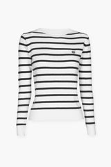 WOOL BLEND STRIPED PULL STRIP - PULLS - SCAPA FASHION - SCAPA OFFICIAL