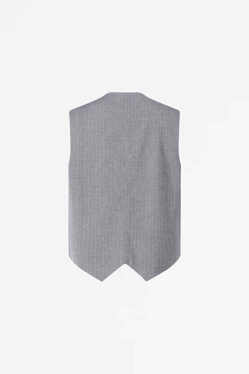 SCAPA FLOW - JANINE - WAISTCOAT - PINSTRIPED FABRIC 
