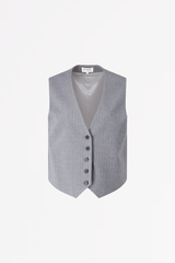 SCAPA FLOW - JANINE - WAISTCOAT - PINSTRIPED FABRIC 
