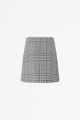 SCAPA FLOW - SKIRT - SILVER - TARTAN WOOL