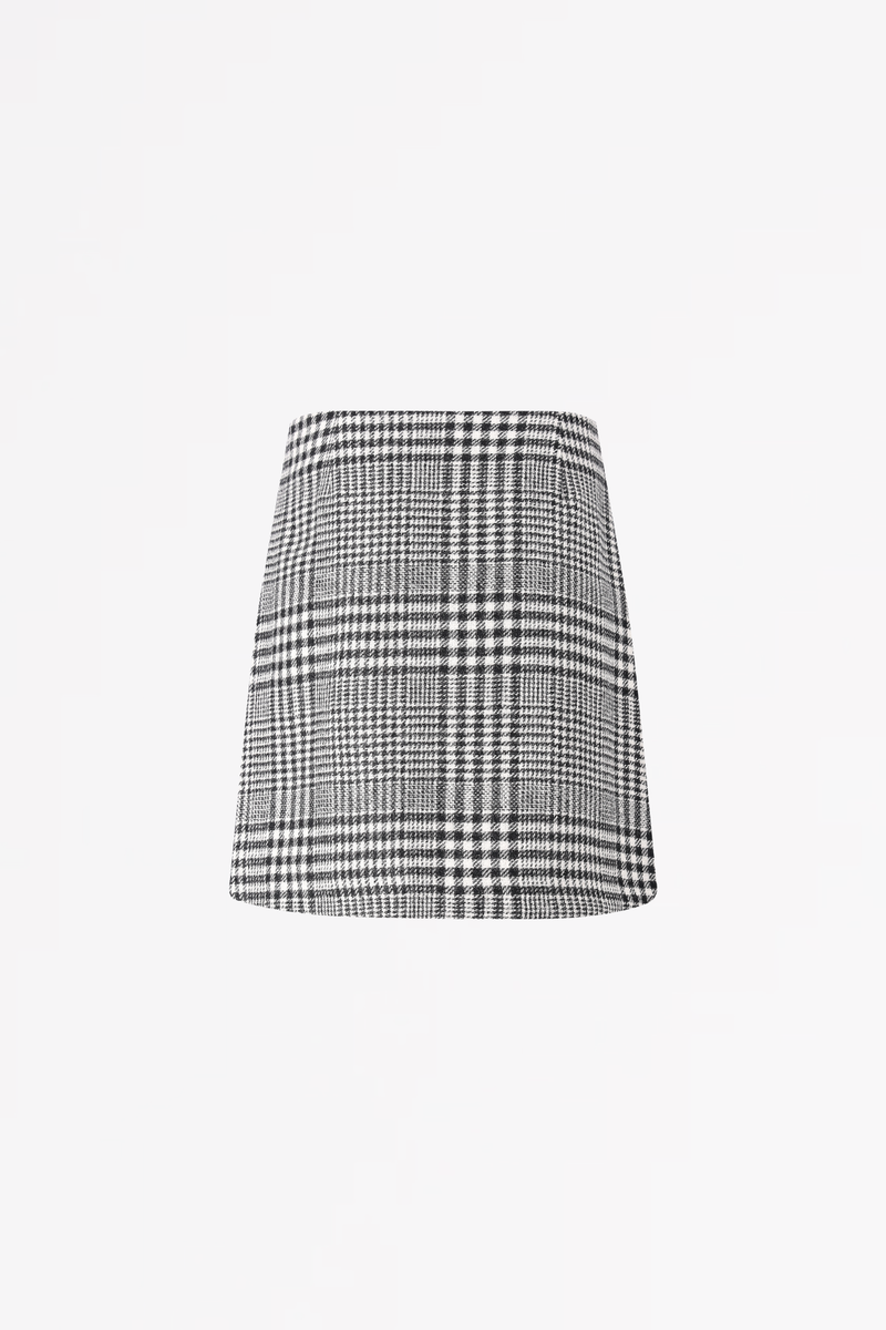 SCAPA FLOW - SKIRT - SILVER - TARTAN WOOL