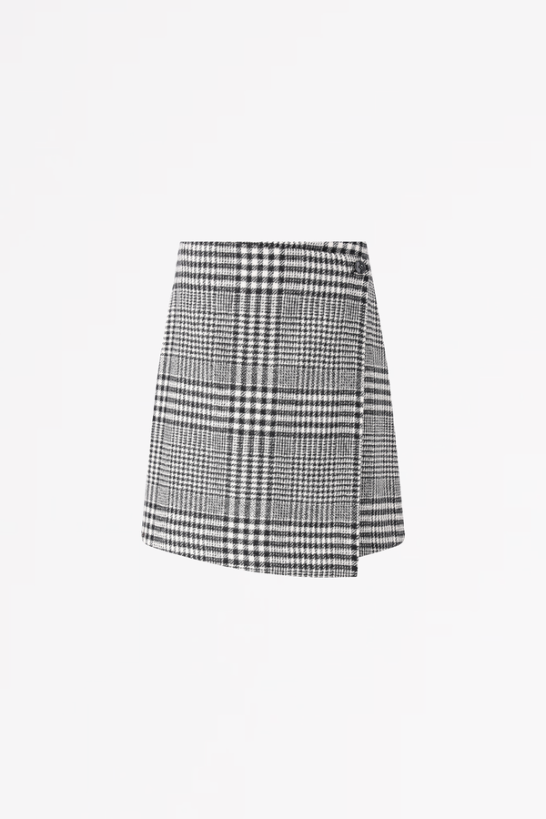 SCAPA FLOW - SKIRT - SILVER - TARTAN WOOL