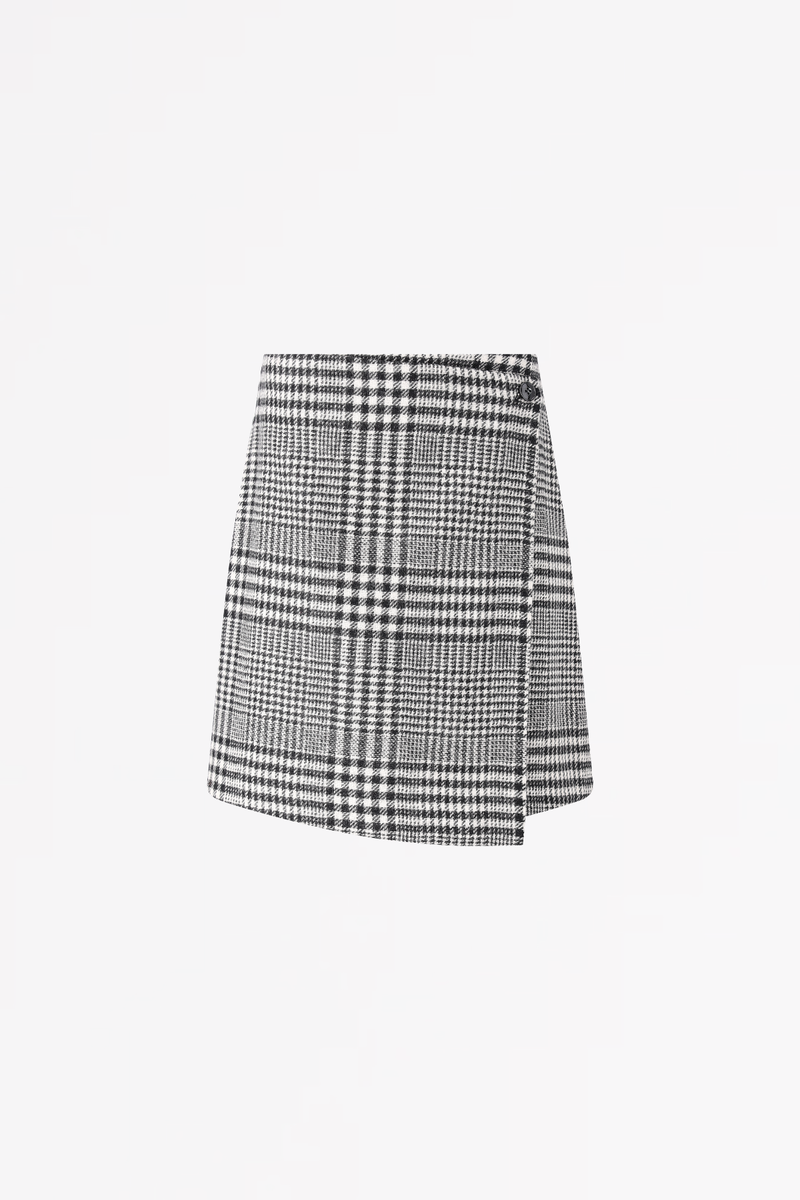SCAPA FLOW - SKIRT - SILVER - TARTAN WOOL
