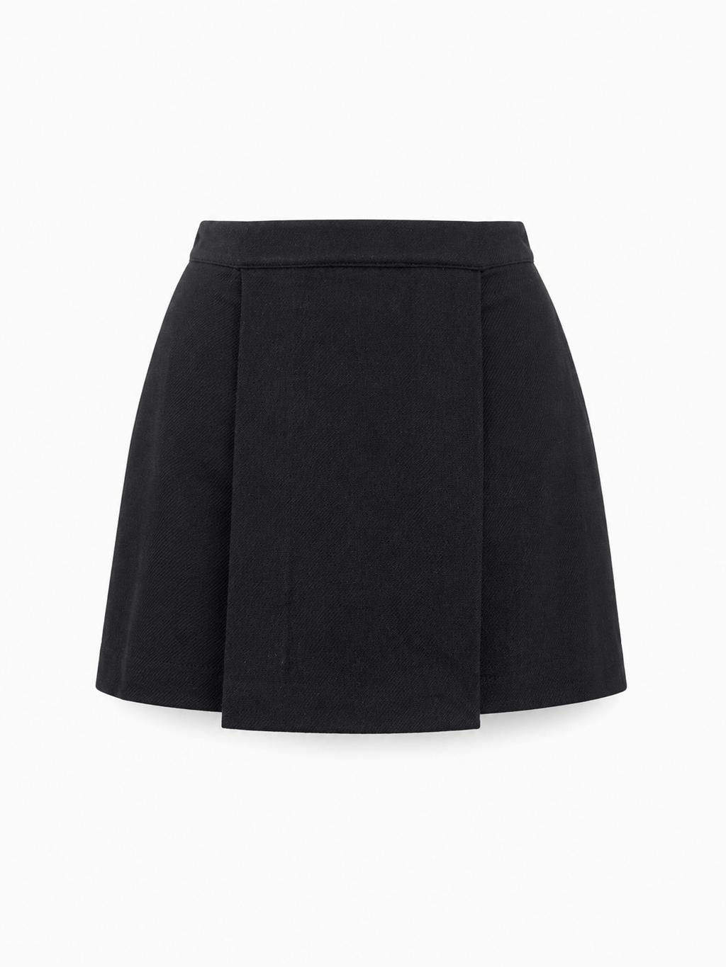 VIRGIN WOOL WRAP-AROUND  SKIRT ALLISTAR - BLACK