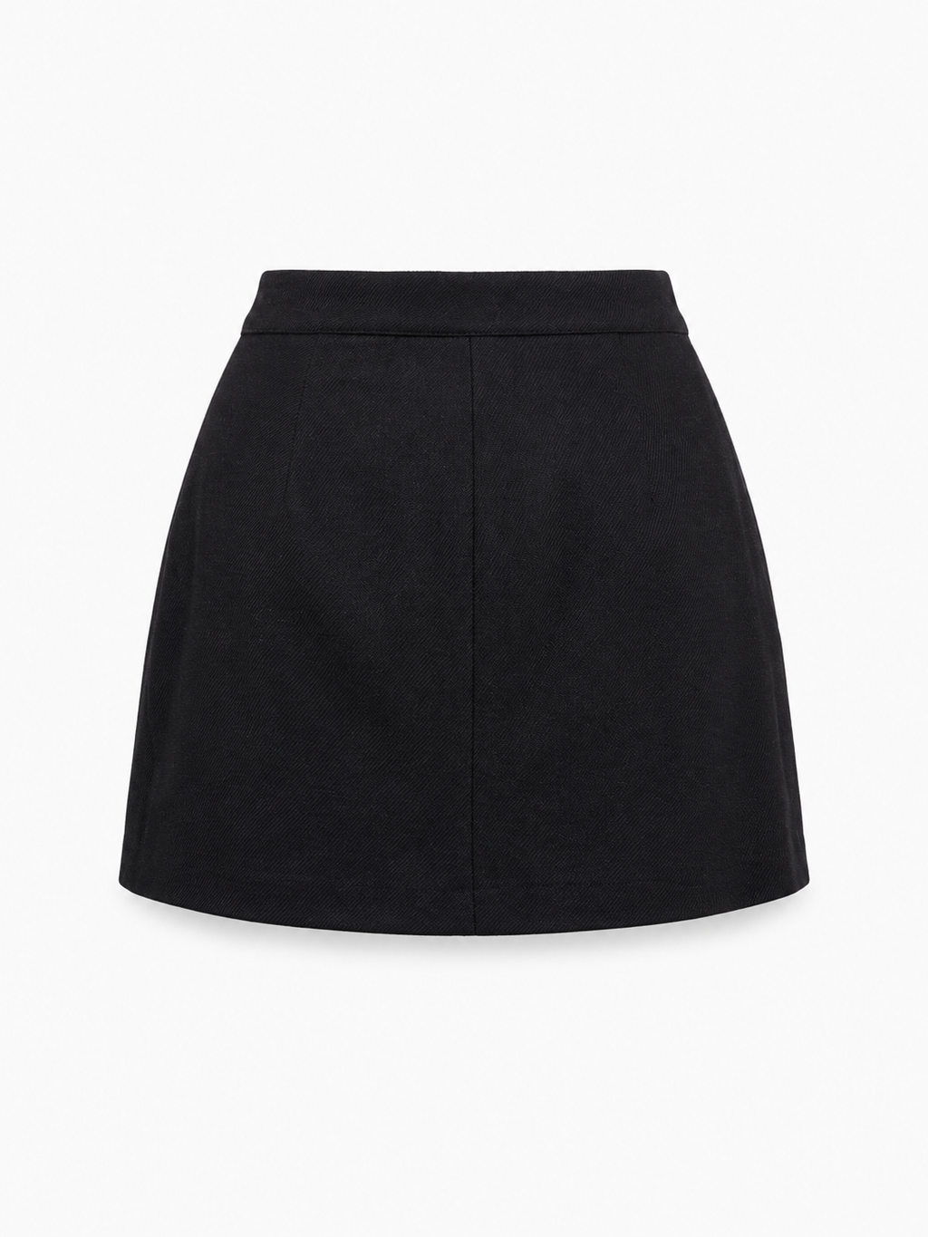 VIRGIN WOOL WRAP-AROUND  SKIRT ALLISTAR - BLACK