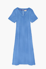 WASHED LINEN MAXI DRESS VIVIAN - DRESSES - SCAPA FASHION - SCAPA OFFICIAL