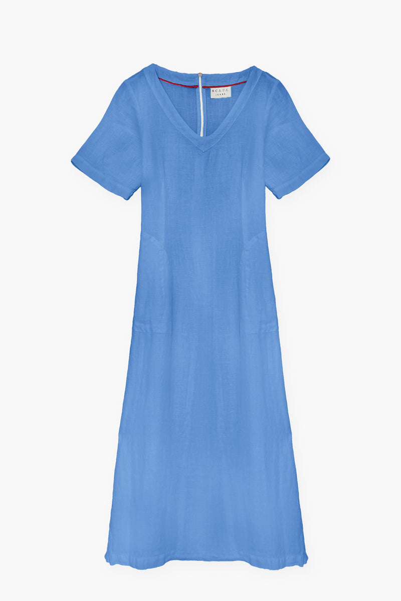 WASHED LINEN MAXI DRESS VIVIAN WASHED LINEN MAXI DRESS VIVIAN