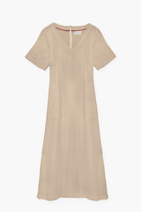 WASHED LINEN MAXI DRESS VIVIAN - DRESSES - SCAPA FASHION - SCAPA OFFICIAL