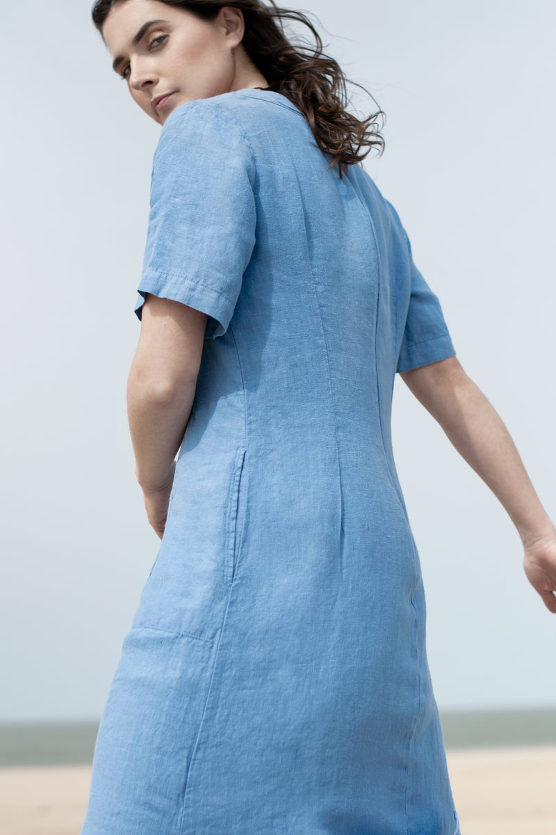 WASHED LINEN MAXI DRESS VIVIAN WASHED LINEN MAXI DRESS VIVIAN