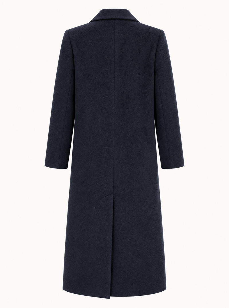 ALPACA WOOL COAT VICTORIA - NAVY
