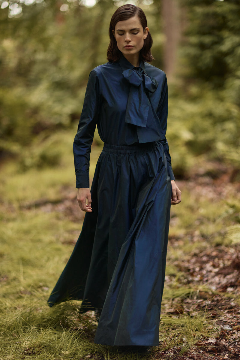 TAFFETA  BOW-TIE SHIRT JULIA - SHIRTS - SCAPA FASHION - SCAPA OFFICIAL