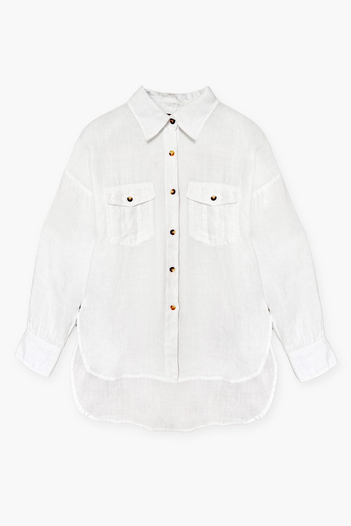 WASHED LINEN LOOSE FIT SHIRT WELLA - SHIRTS - SCAPA FASHION - SCAPA OFFICIAL