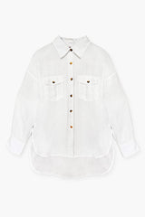 WASHED LINEN LOOSE FIT SHIRT WELLA - SHIRTS - SCAPA FASHION - SCAPA OFFICIAL