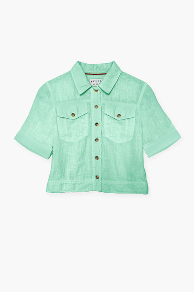 WASHED LINEN BUTTON DOWN SHIRT WILL