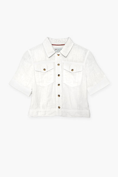 WASHED LINEN BUTTON DOWN SHIRT WILL