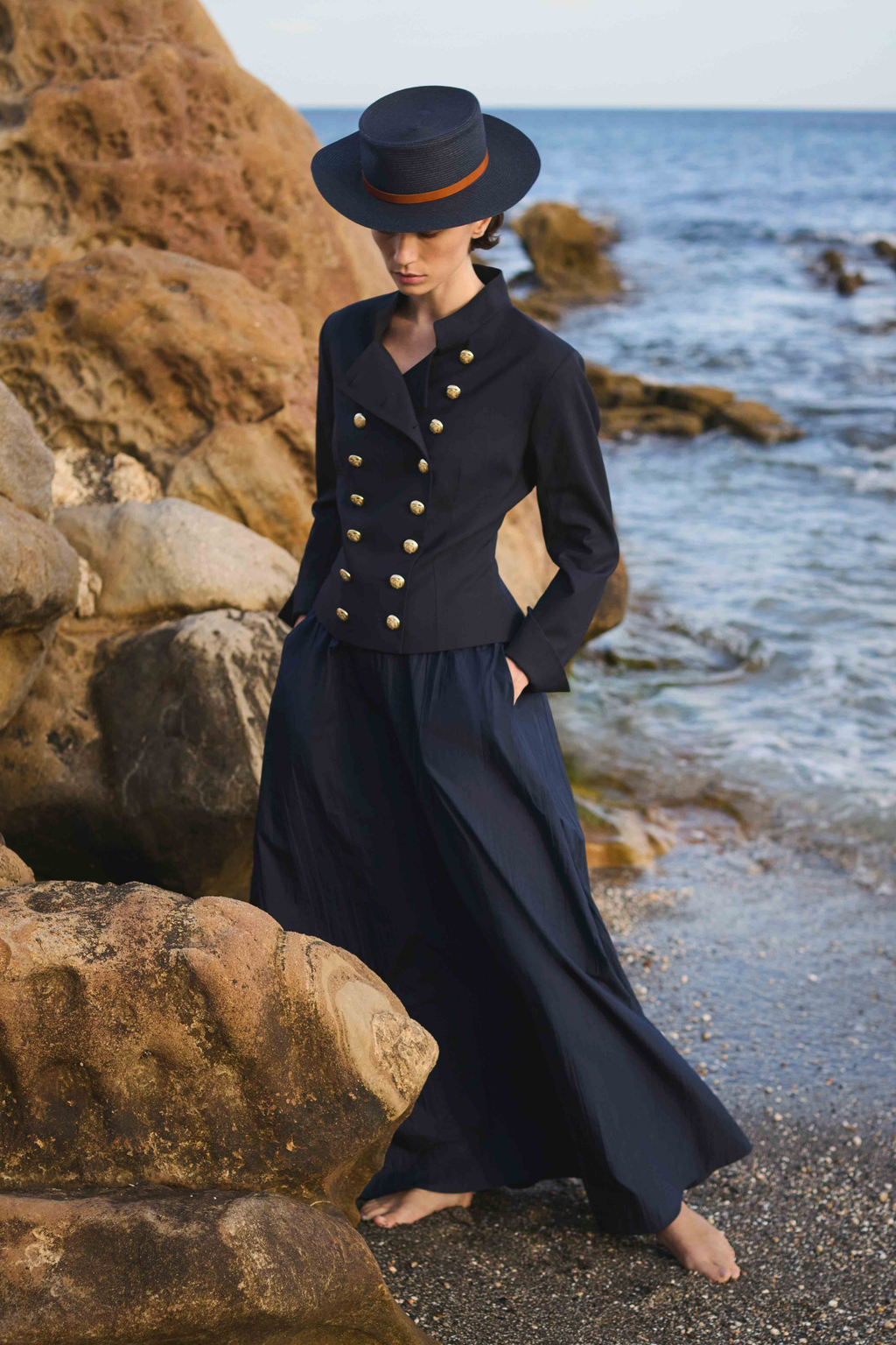 NEW COOL WOOL JACKET WHITNEY - NAVY - JACKETS - SCAPA FASHION - SCAPA OFFICIAL