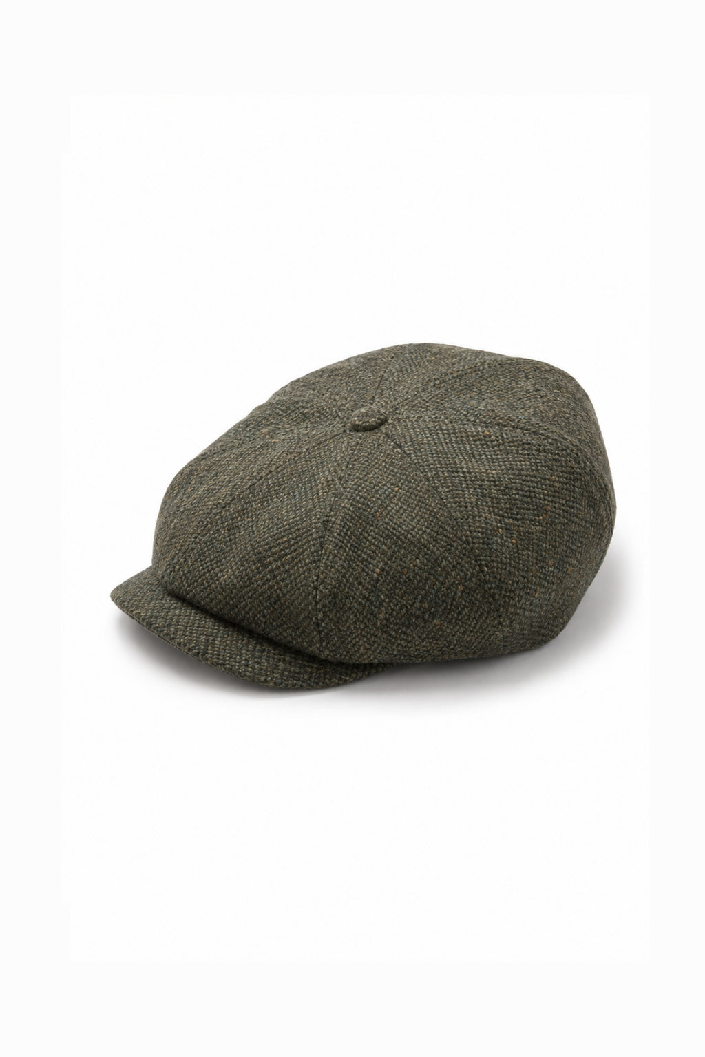 WOOL FLAT CAP FOREST - KHAKI