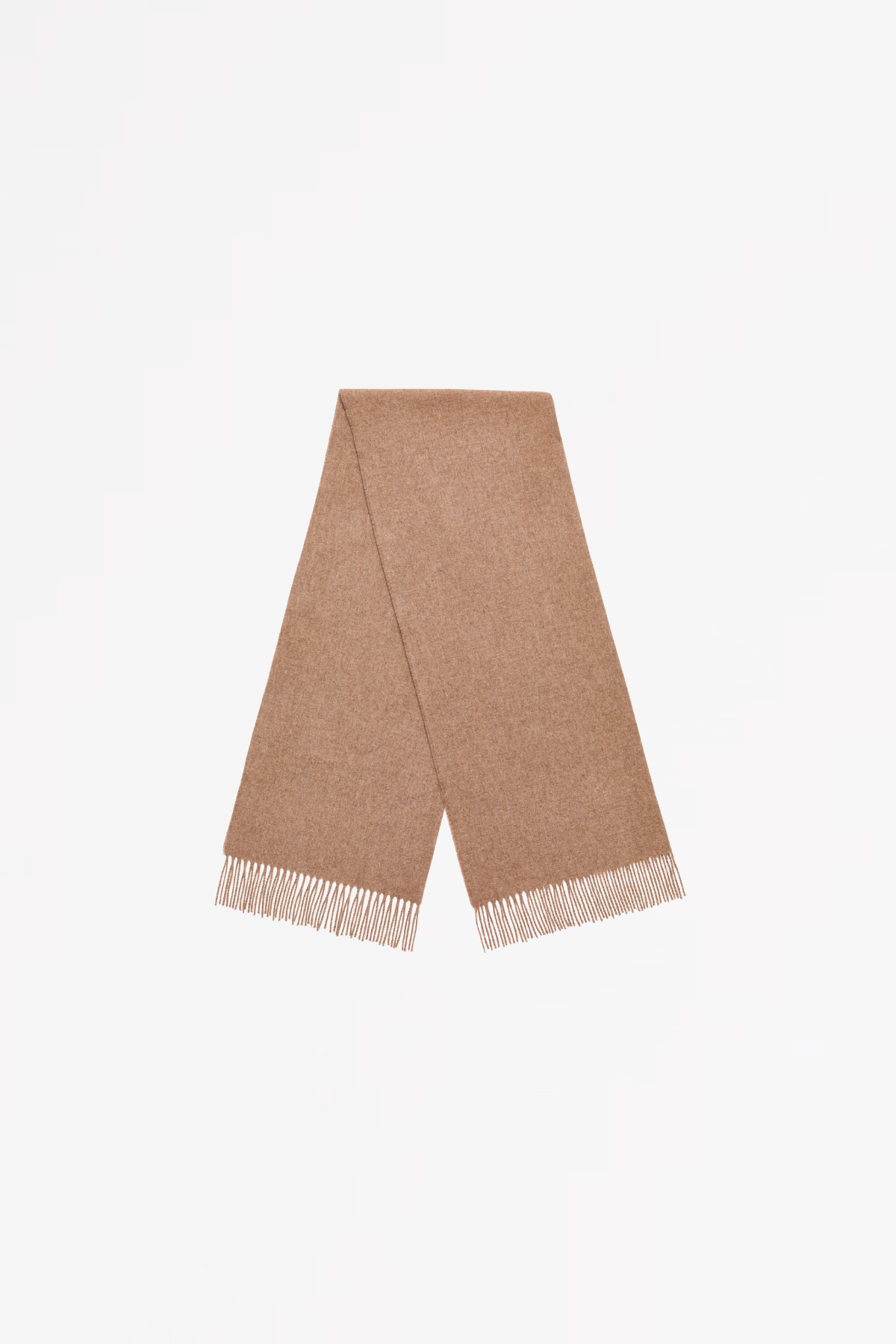 MERINO WOOL SHAWL WEAVER - CAMEL